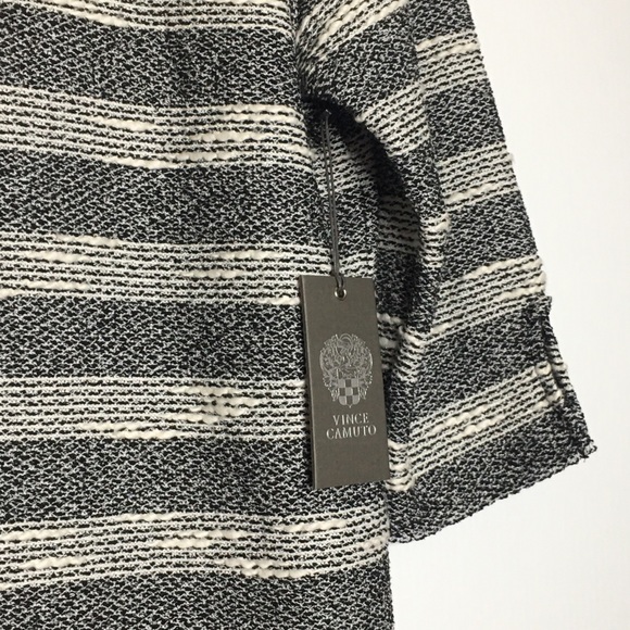 Vince Camuto Stripe Knit 3/4 Sleeve Sweater Top - Picture 5 of 9